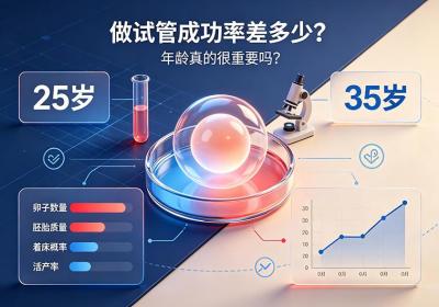 25岁和35岁做试管成功率差多少？年龄真的很重要吗？